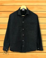 Checks Black Shirt for Men Office & Casual Wear