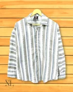 Lite Grey Stripe Shirt for Men Office & Casual Wear