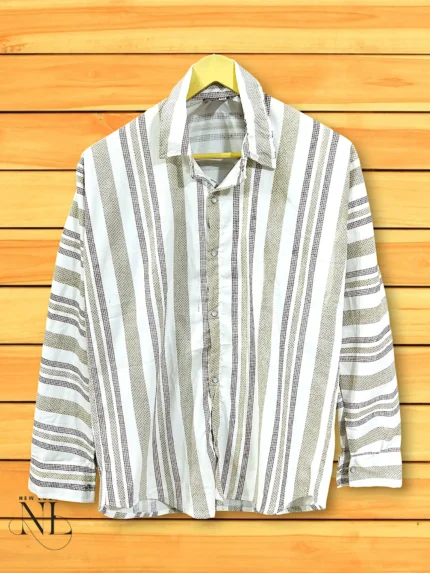 Cream Full Shirt for Men Office & Wedding Wear