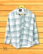 Summer Ice Blue Checks Shirt For Men Office Wear