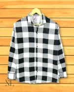 Office & Party Wear Black Checks Shirt for Men Premium