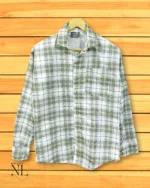 Lite Green Checks Shirt Premium Cotton Office & Casual Wear