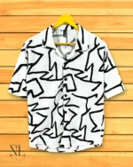 Imported White Oversize Shirt Premium Printed Streetwear