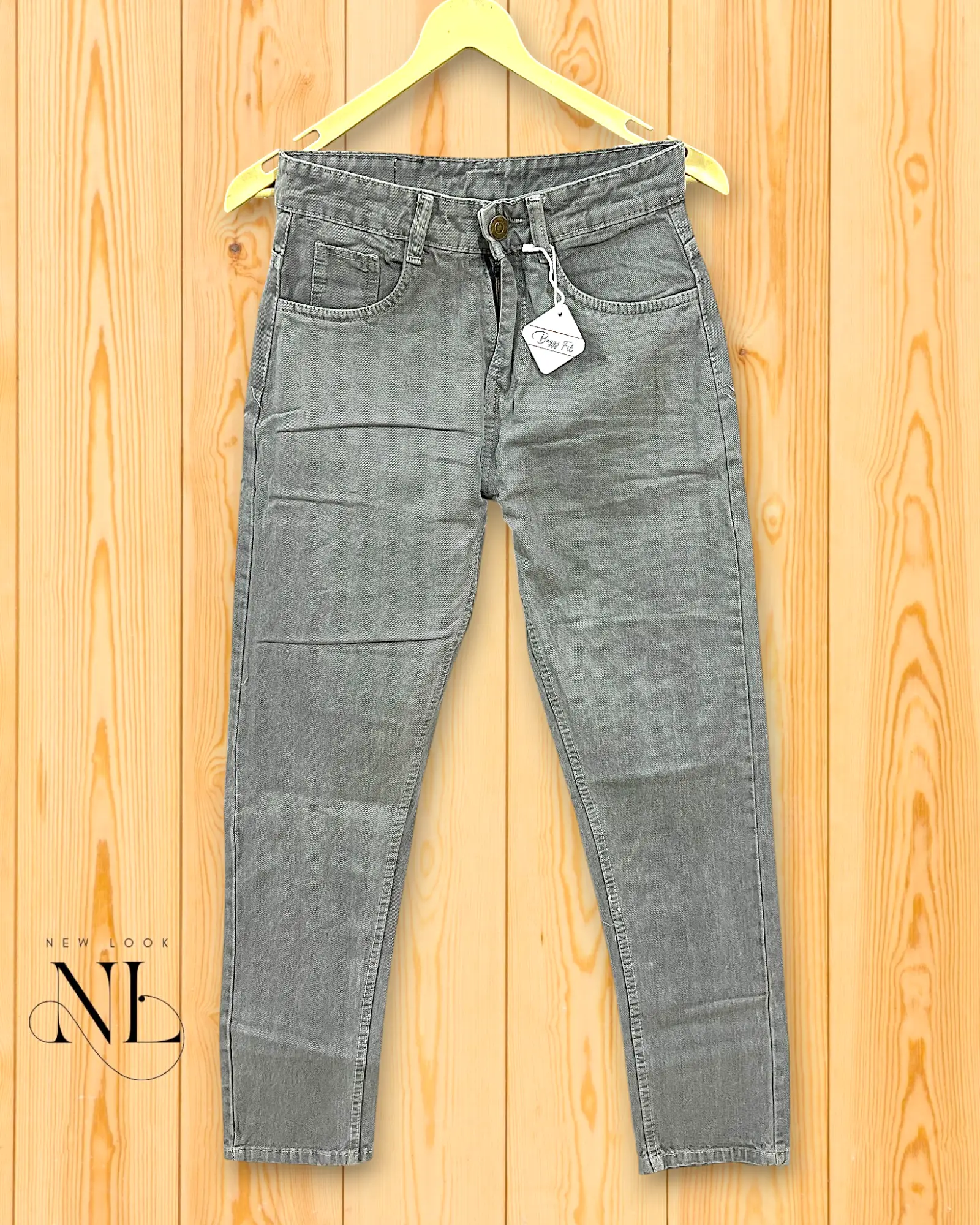 Classic Lite Grey Basic Jeans for Men Relaxed Fit & Premium Classic Lite Grey Basic Jeans for Men Relaxed Fit & Premium