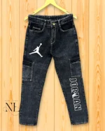 Classic Dark Grey Denim Joggers for Men Versatile Streetwear