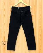 Classic Jet Black Baggy Jeans & Stylish Premium Denim