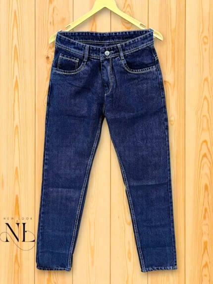 Slim Stretch Dark Blue Ankle Fit Jeans Premium Denim