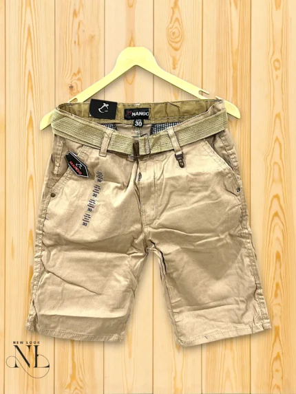 Stylish Cream Denim Shorts for Men Trendy Summer Look