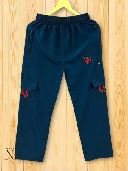 Stylish Royal Blue Parachute Trackpant Cargo for Men