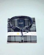 Trendy Dark Grey Checks Shirt for Men Premium