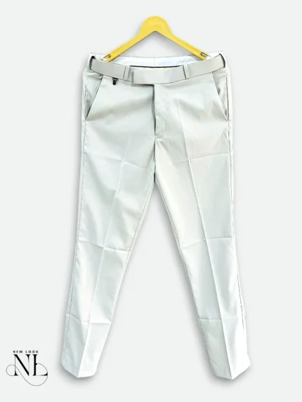 Stylish Light Grey Formal Pants for Men Modern