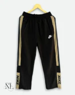 Black Parachute Trackpant for Men Tactical Streetwear