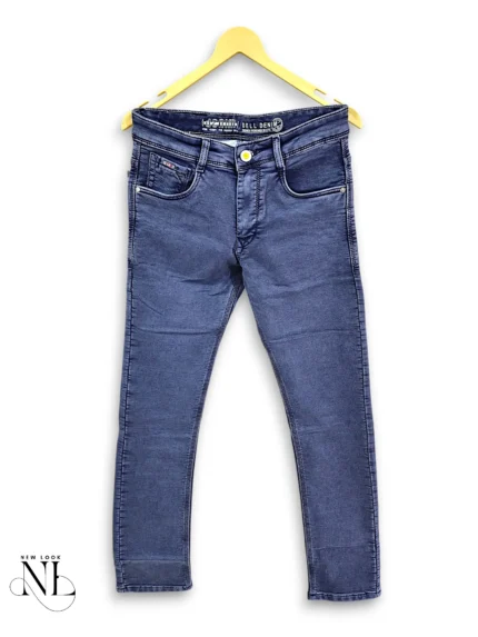 Style Navy Blue Basic Jeans for Men Premium