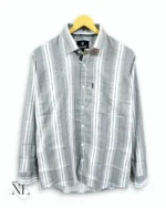 Premium Lite Grey Stripe Shirt for Men