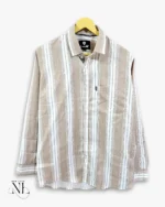 Premium Cream Stripe Shirt for Men Style