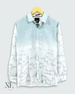 Stylish Blue Printed Full Shirt for Men Premium