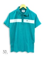Plain Blue Half Sleeve Polo T-Shirt for Men