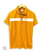 Plain Orange Half Sleeve Polo T-Shirt for Men