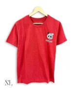 Stylish Red Back Print Half T-Shirt for Men