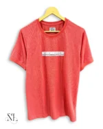 Plain Pink Popcorn Half Tshirt for Men