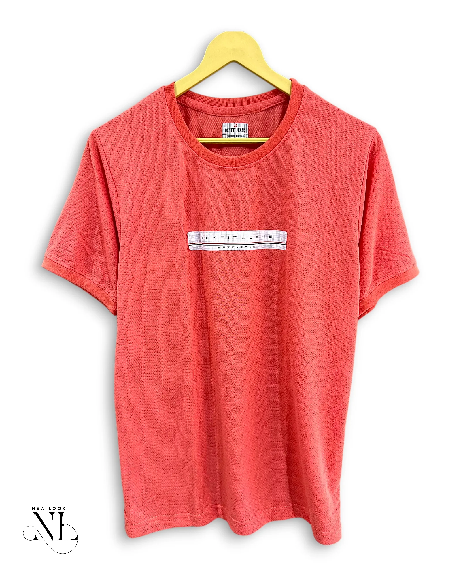 Plain Pink Popcorn Half Tshirt for Men Plain Pink Popcorn Half Tshirt for Men