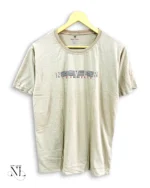 Premium Cream Plain Half T-Shirt for Men