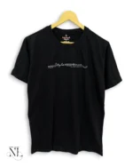 Black Plain Half Tshirt for Men Classic & Versatile