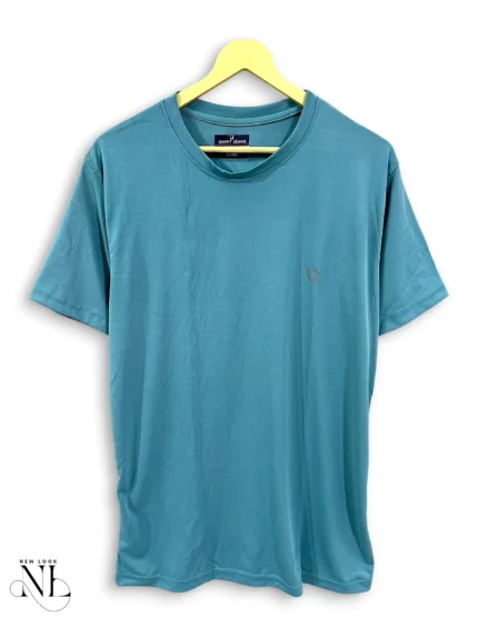 Glaucous Blue Sports Half Tshirt for Men