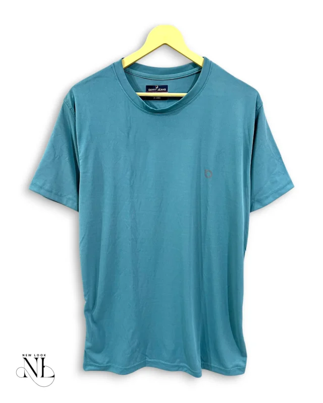 Glaucous Blue Sports Half Tshirt for Men