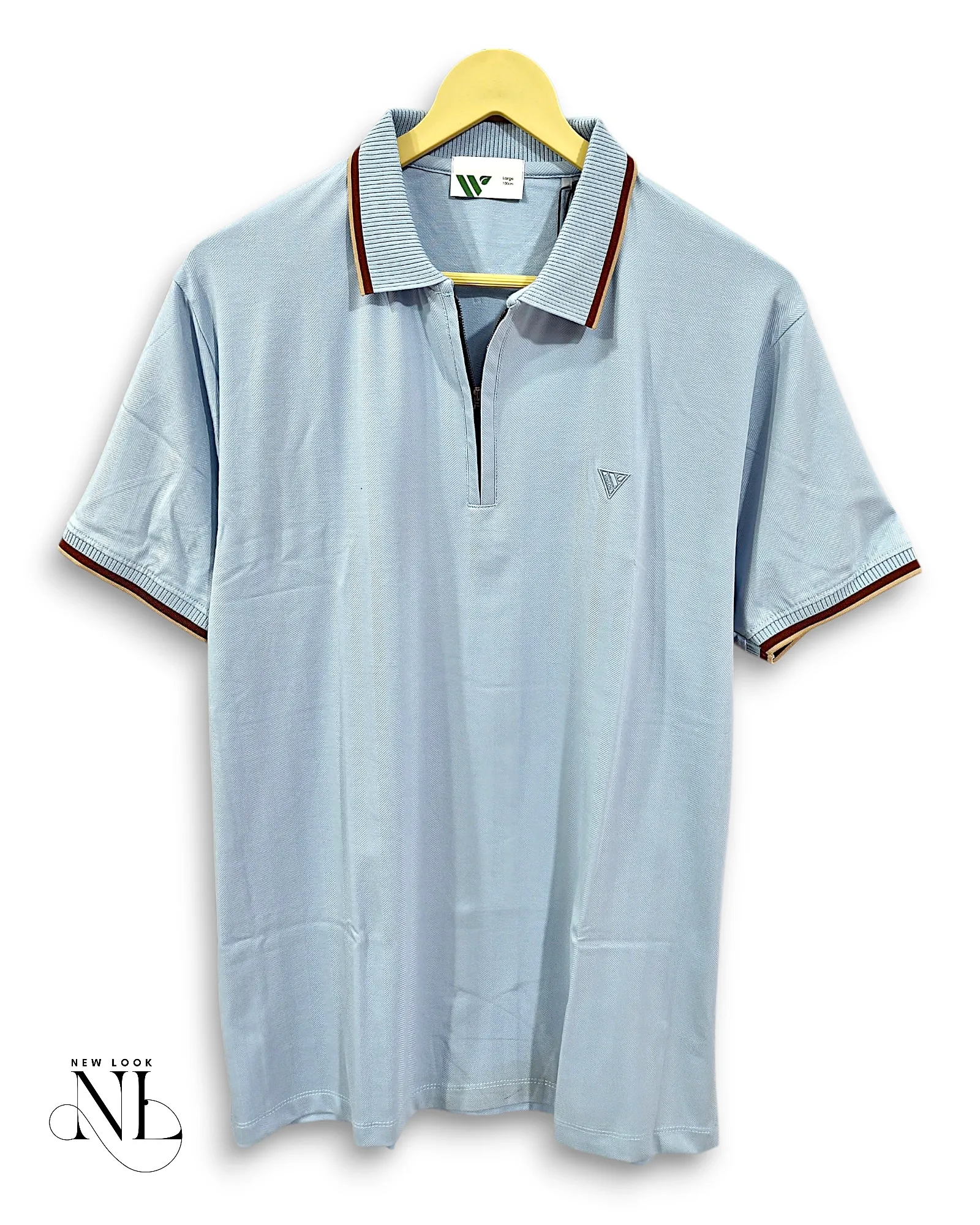 Sky Blue Plain Half Polo Tshirt For Men Summer Sky Blue Plain Half Polo Tshirt For Men Summer