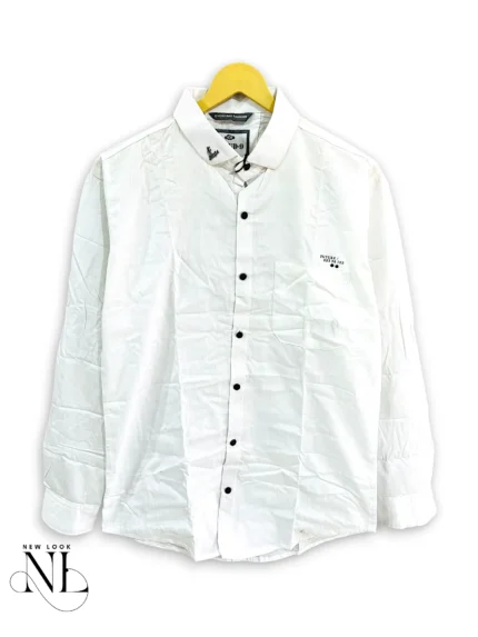 Trendy White Stripe Shirt for Men Premium