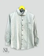 Trendy Lite Grey Stripe Shirt for Men Premium