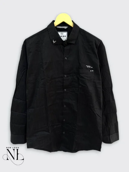 Trendy Black Stripe Shirt for Men Premium