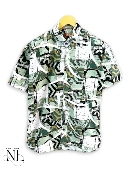 Printed Half Classic Shirt for Men Statement Shirt