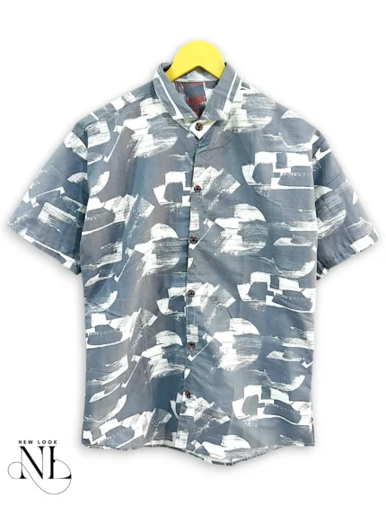 Best Trendy Half-Printed Shirt For Men Premium