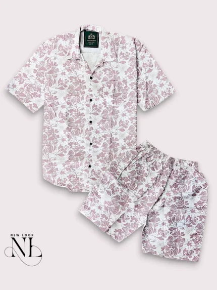 Stylish Pink Printed Cord Set for Men Bold Statement