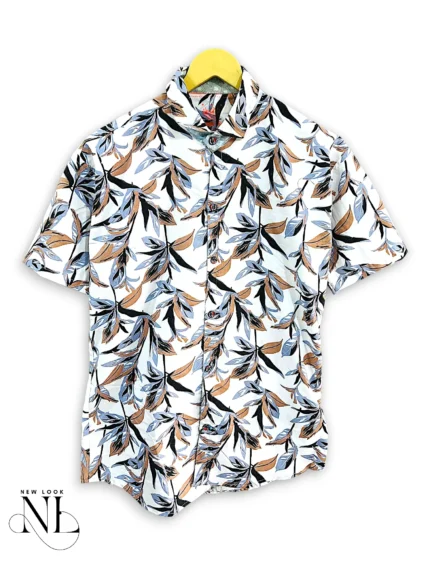 Premium Half-Printed Shirt For Men Luxury Design