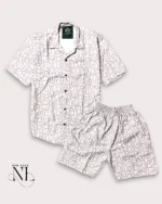 Baby Pink Printed Cord Set for Men Bold Statement