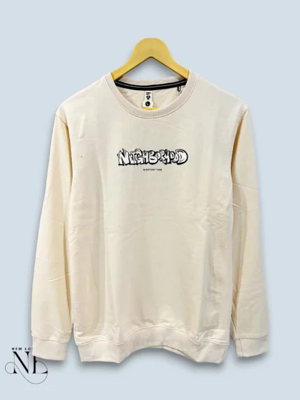 Best Trendy Cream Back Print Full T-Shirt for Men