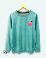 Trendy Lite Green Back Print Full T-Shirt for Men