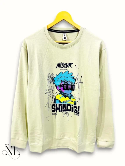 Classic Lite Yellow Printed Full T-Shirt for Men