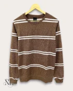 Best Trendy Brown Stripe Full Tshirt for Men