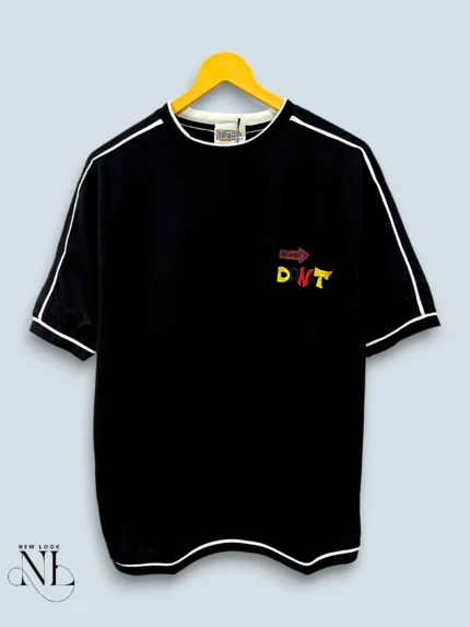 Best Black Oversized T-Shirt with Back Print