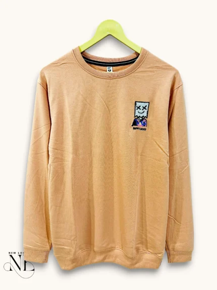 Trendy Orange Back Print Full T-Shirt for Men