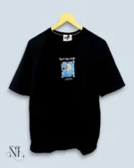 Premium Black Oversized T-Shirt with Back Print