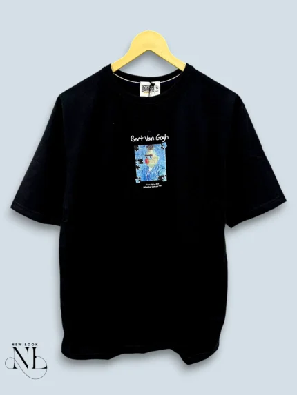 Premium Black Oversized T-Shirt with Back Print