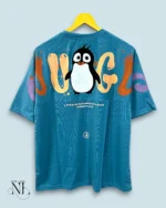 Blue Back Print Oversize Tshirt For Men Premium