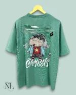 Green Back Print Oversize Imported Tshirt For Men