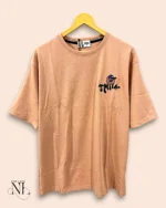Orange Back Print Oversize Imported Tshirt For Men