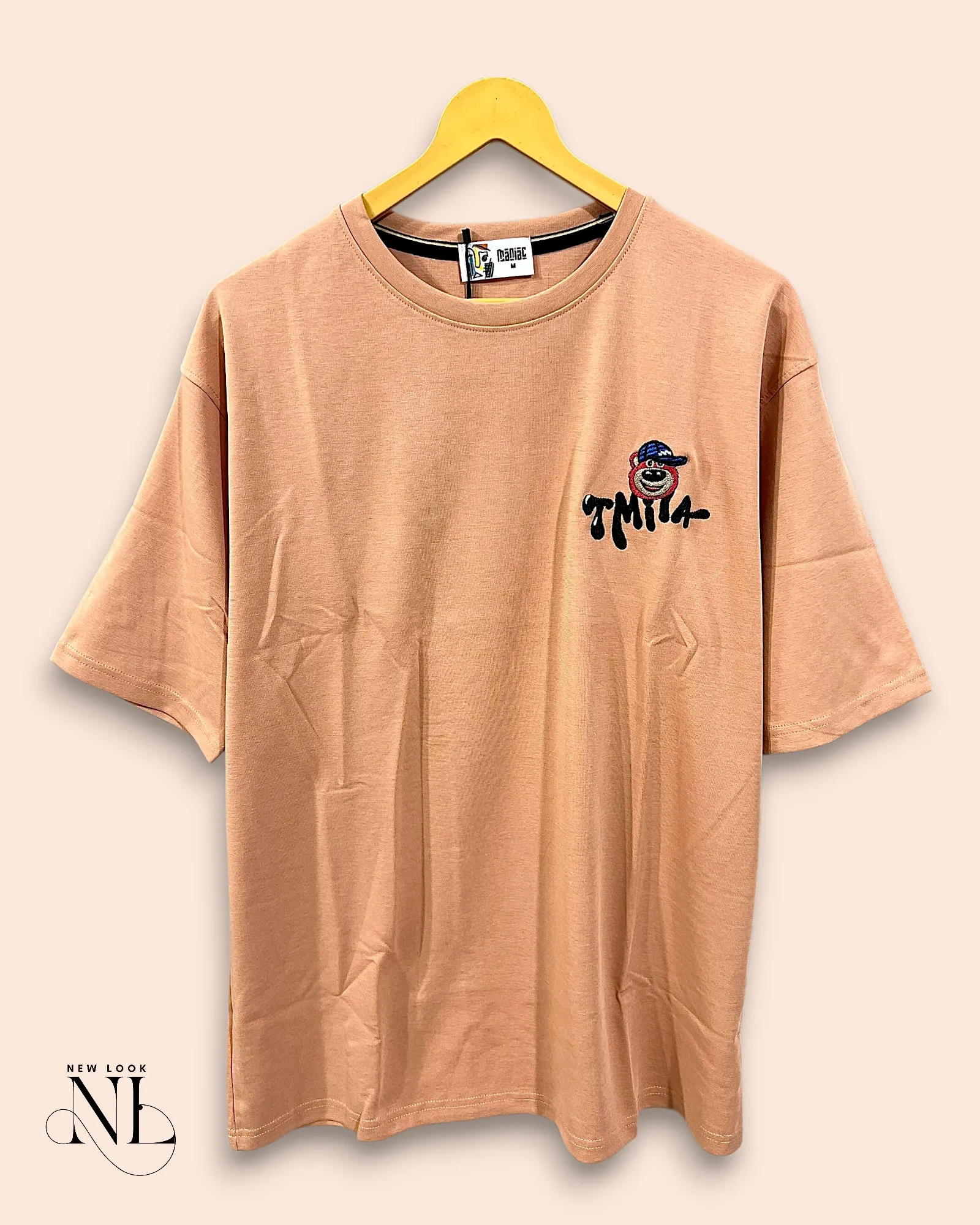 Orange Back Print Oversize Imported Tshirt For Men Orange Back Print Oversize Imported Tshirt For Men